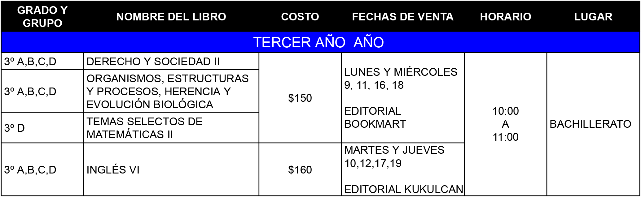 libros semestre B